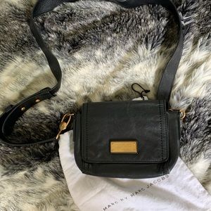 Black Leather Marc Jacobs Bag